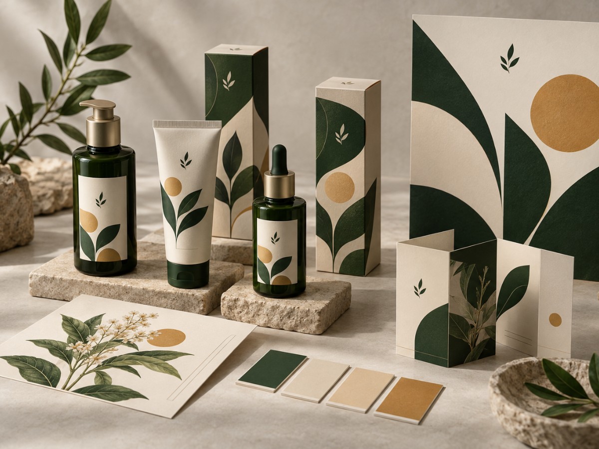 Adera Organics — Brand identity & product design “A botanical design system that brings the same calm, recognisable look to products, packaging, and printed materials.”